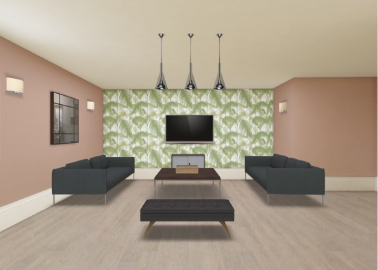 Sala de estar de Diego Design Rendering