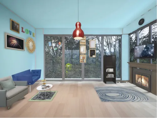 the cozy living room