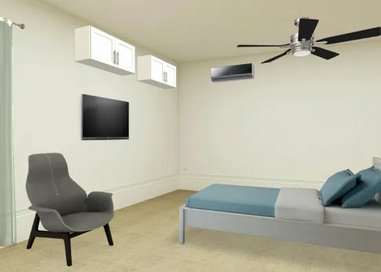 Mi dormitorio actual Design Rendering