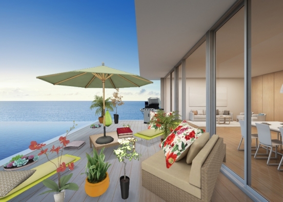 By the pool Design Rendering
