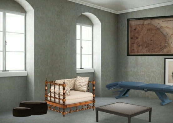 Italian Style Living Room Design Rendering