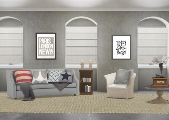 Comfy living room Design Rendering