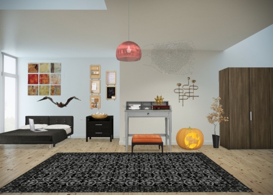 Welcome autumn and Halloween🎃🎃🍁🍁 Design Rendering