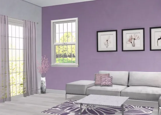 purple living  Design Rendering