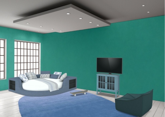 bluetiful room  Design Rendering