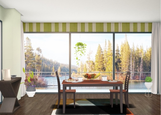 dining by the lake Design Rendering
