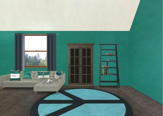 Turquoise Living  Design Rendering
