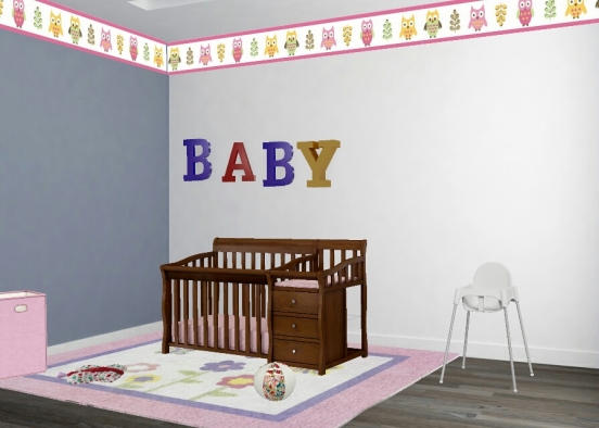 Baby room 👶 Design Rendering