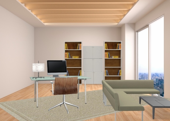 A bad looking office Design Rendering