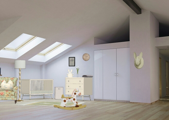 Habitación de la bebé  Design Rendering