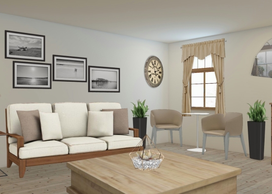 Simple living room 2 Design Rendering