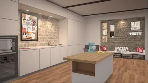 brick kitchen 