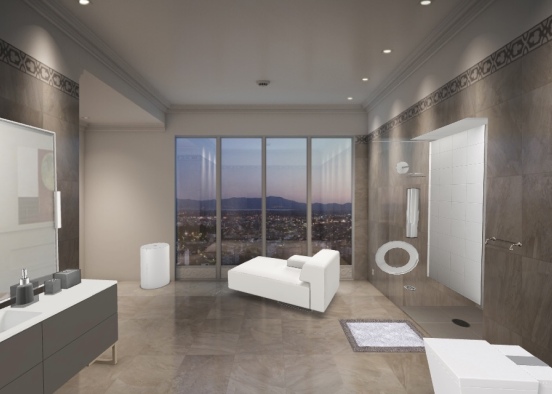 Lux Bathroom Design Rendering
