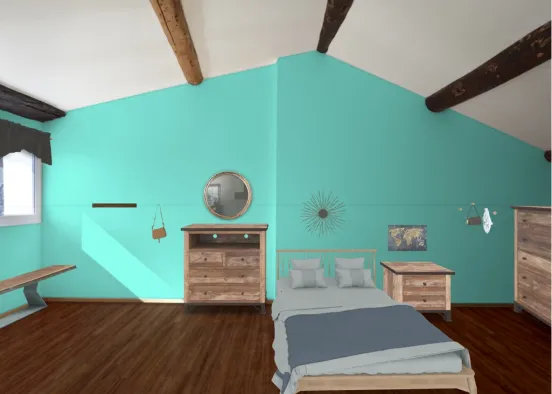 Rustic Room Design Rendering