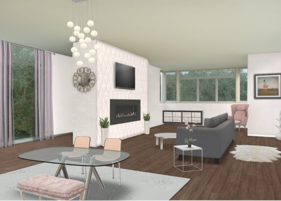 Tope and pink Design Rendering