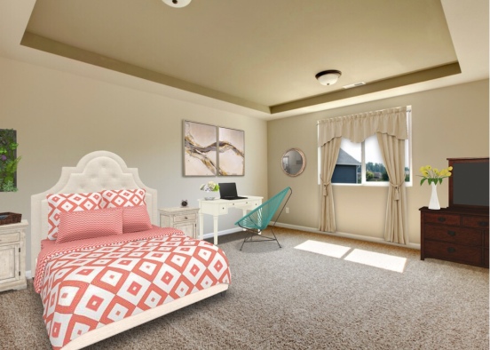 sister bedroom Design Rendering