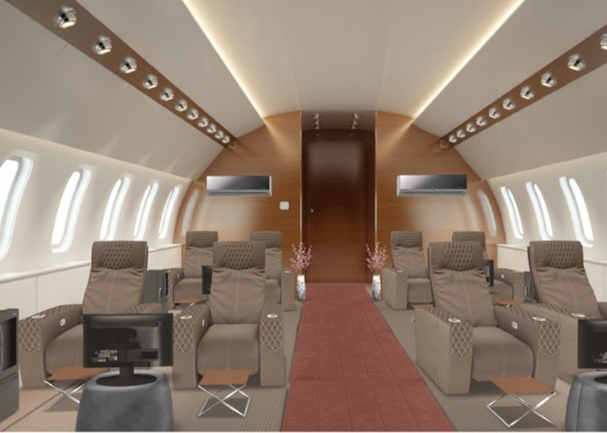 private jet Design Rendering