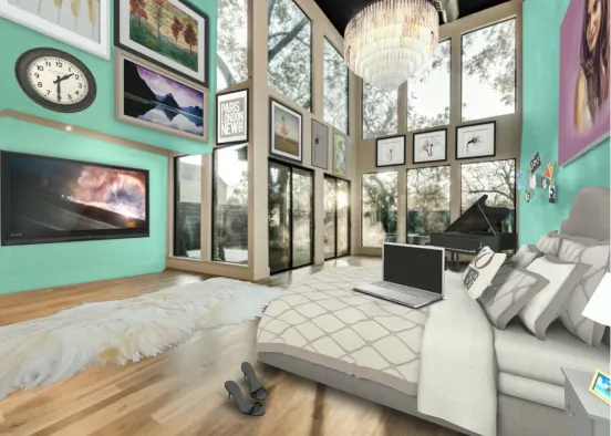 The Exclusive Bedroom for Teenagers Design Rendering