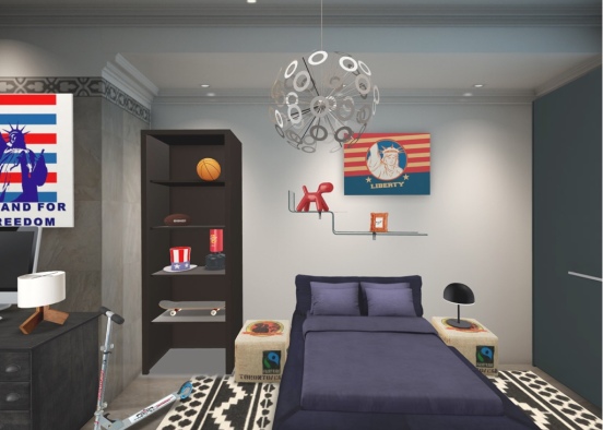 Lorenzo's New York room Design Rendering