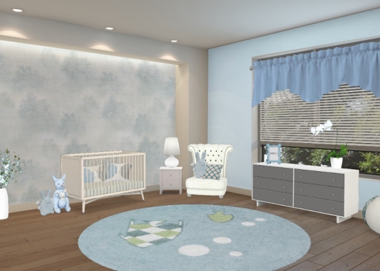 Blue nursery  Design Rendering