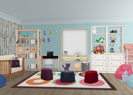 Kids learn and play  Design Rendering