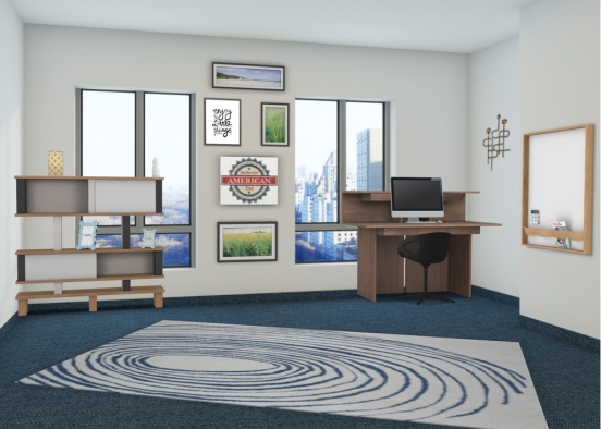 My dads office Design Rendering
