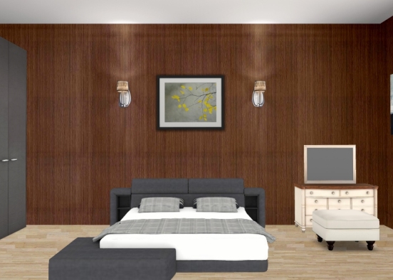 Warm bedroom 😚 Design Rendering