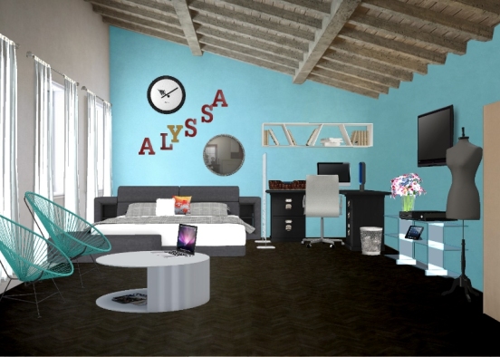 Alyssa's bedroom Design Rendering