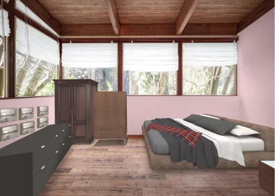 cool bedroom  Design Rendering