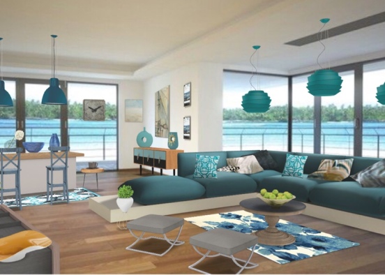 house by the seaside Design Rendering