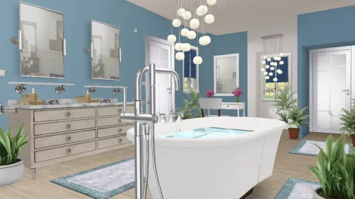 Blue Luxury Bathroom