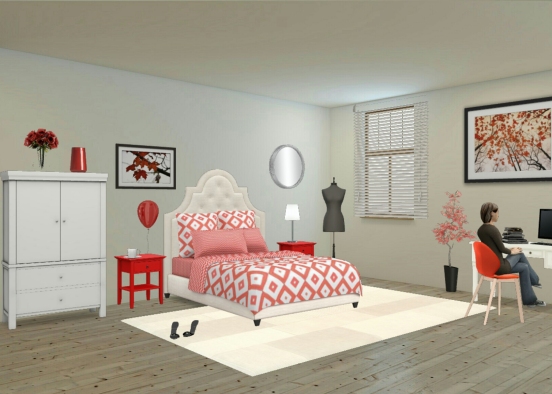 La chambre rouge ❤ Design Rendering