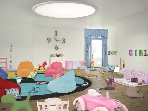 Stanza dei bambini colorata 