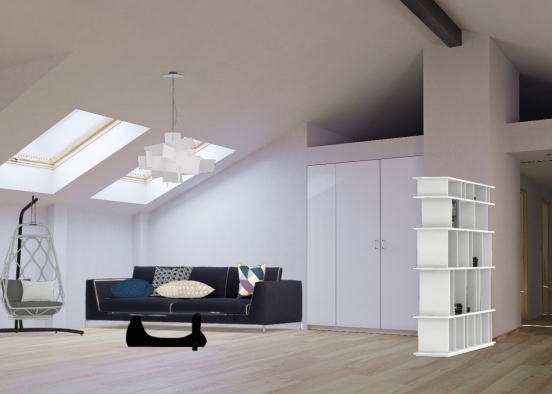 Projeto de sala de estar  Design Rendering