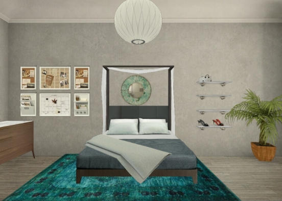 Seaside bedroom Design Rendering