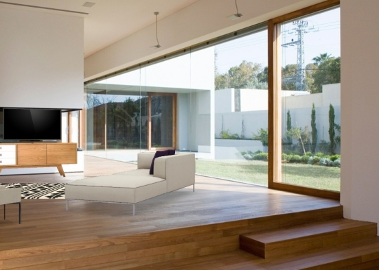 Salon cosy et moderne  Design Rendering