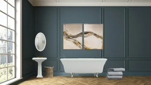 Simple bathroom.