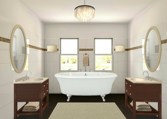 Simple bathroom 2 Design Rendering
