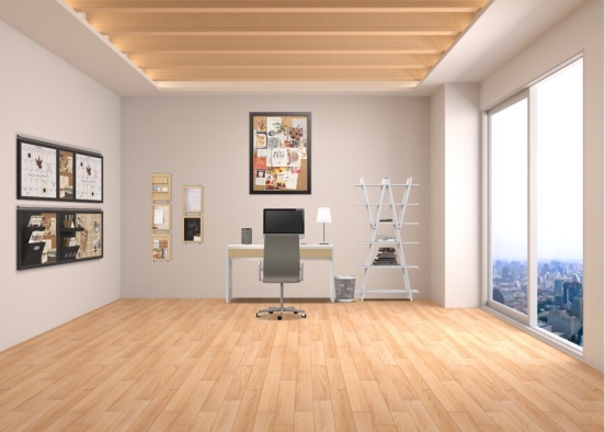 comfy office space Design Rendering