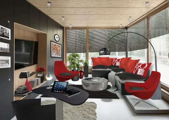 # The Red Cabin  Визуализация дизайна