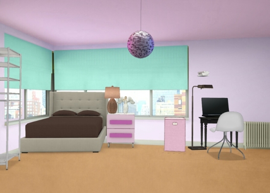 Tween girl bedroom  Design Rendering