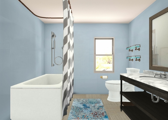Hall bathroom 2 Design Rendering