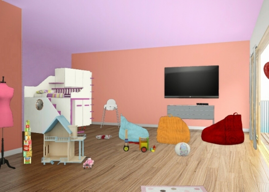 Habitacion de infante Design Rendering