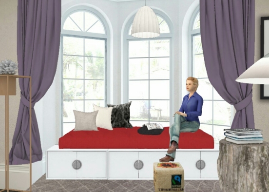 Out view + reading corner  Design Rendering