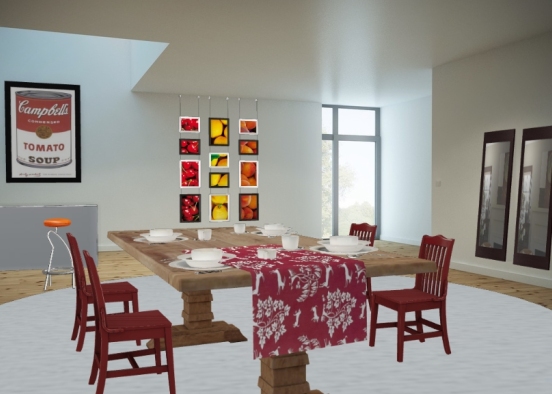 Eutopia dining room Design Rendering