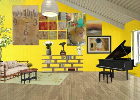 Yellow Room. Design Rendering