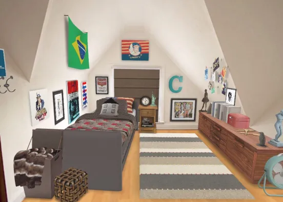 Coopers bedroom Design Rendering