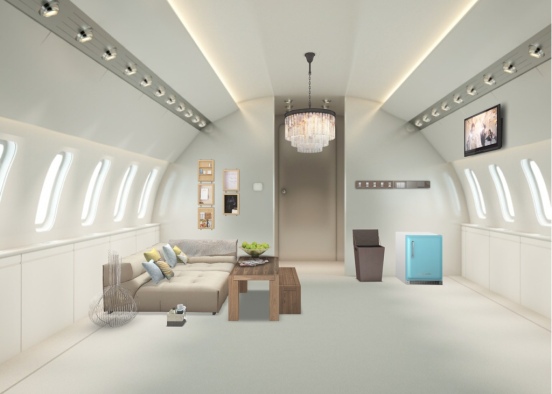 Flying in Luxury Design Rendering