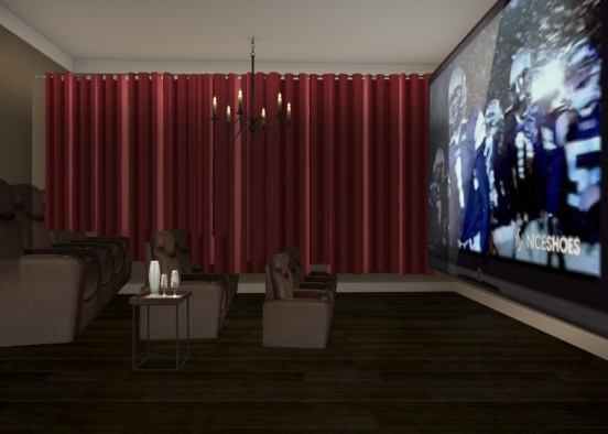 Sala cinema  Design Rendering