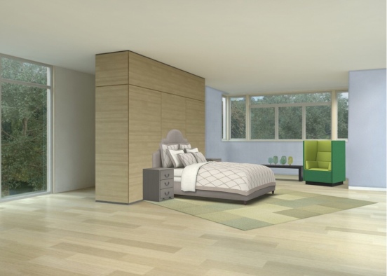 Grey and green Design Rendering